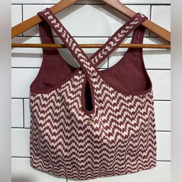 SPIRITUAL GANGSTER ATHENA JACQUARD SEAMLESS CROP TANK & LEGGINGS 2pc Set - Picture 11 of 15